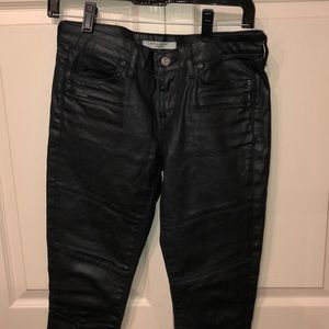 Black Rich & Skinny Coated Denim Skinny Jeans